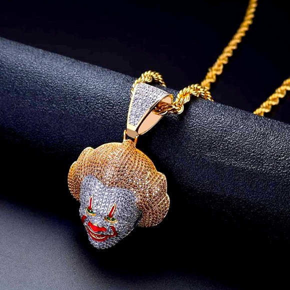 Other - 💎🤡 Iced Out 18k Gold Clown Pendant 🤡💎